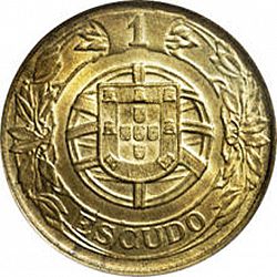 Large Reverse for 1 Escudo 1926 coin
