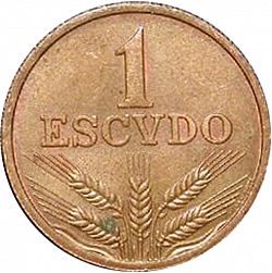 Large Reverse for 1 Escudo 1979 coin