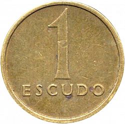 Large Reverse for 1 Escudo 1983 coin