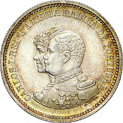 Large Obverse for 200 Réis ( Dois Tostôes ) 1898 coin
