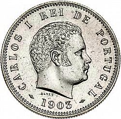 Large Obverse for 200 Réis ( Dois Tostôes ) 1903 coin