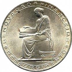 Large Reverse for 20 Escudos 1953 coin