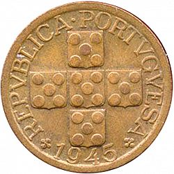 Large Obverse for 20 Centavos 1945 coin