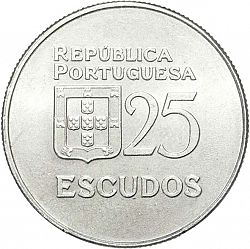 Large Obverse for 25 Escudos 1977 coin