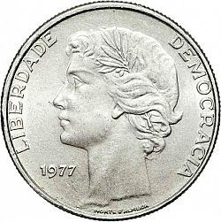 Large Reverse for 25 Escudos 1977 coin