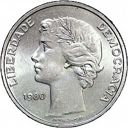 Large Reverse for 25 Escudos 1980 coin