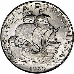 Large Obverse for 2,50 Escudos 1940 coin