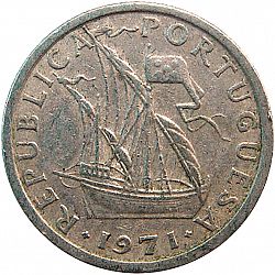 Large Obverse for 2,50 Escudos 1971 coin