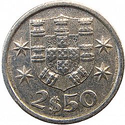 Large Reverse for 2,50 Escudos 1978 coin