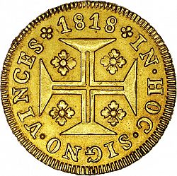 Large Reverse for 480 Réis ( Pinto ) 1818 coin