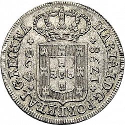 Large Obverse for 480 Réis ( Cruzado Novo ) 1798 coin