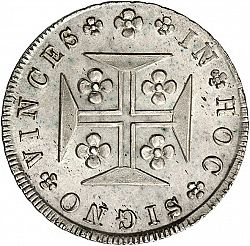 Large Reverse for 480 Réis ( Cruzado Novo ) 1835 coin