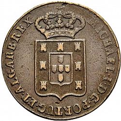 Large Obverse for 40 Réis 1833 coin