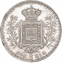 Large Reverse for 500 Réis ( Cinco Tostôes ) 1899 coin
