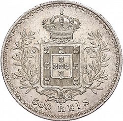 Large Reverse for 500 Réis ( Cinco Tostôes ) 1903 coin