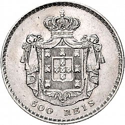 Large Reverse for 500 Réis ( 5 Tostôes ) 1841 coin