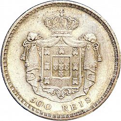 Large Reverse for 500 Réis ( 5 Tostôes ) 1851 coin
