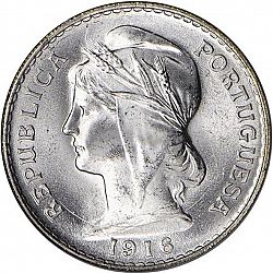 Large Obverse for 50 Centavos 1916 coin