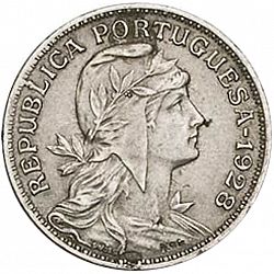Large Obverse for 50 Centavos 1928 coin