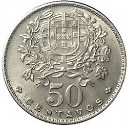 Large Reverse for 50 Centavos 1964 coin