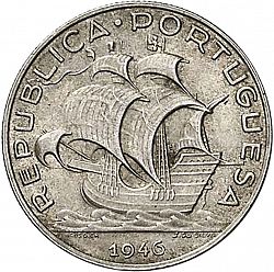 Large Obverse for 5 Escudos 1946 coin