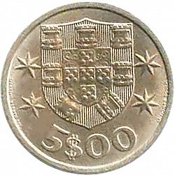 Large Reverse for 5 Escudos 1967 coin
