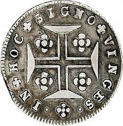 Large Reverse for 60 Réis ( 3 Vinténs ) N/D coin