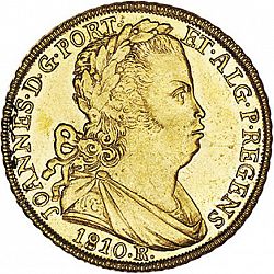 Large Obverse for 6400 Réis ( Peça ) 1810 coin