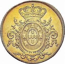 Large Reverse for 6400 Réis ( Peça ) 1808 coin