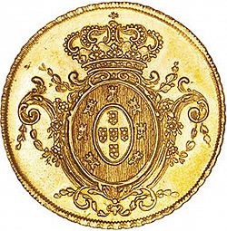Large Reverse for 6400 Réis ( Peça ) 1809 coin
