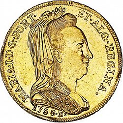 Large Obverse for 6400 Réis ( Peça ) 1788 coin