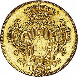Large Reverse for 6400 Réis ( Peça ) 1795 coin