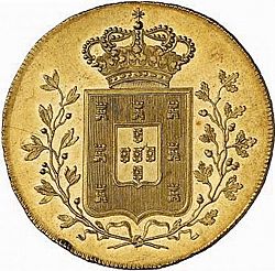 Large Reverse for 7500 Réis ( Peça ) 1835 coin