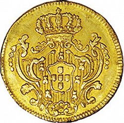 Large Reverse for 800 Réis ( Meio Escudo ) 1789 coin