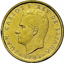 Large Obverse for 100 Pesetas 1986 coin