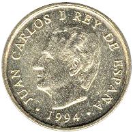Large Obverse for 100 Pesetas 1994 coin