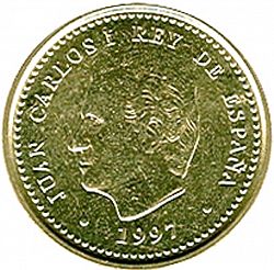 Large Obverse for 100 Pesetas 1997 coin