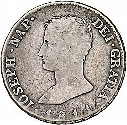 Large Obverse for 10 Reales 1811 coin