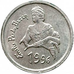 Large Obverse for 10 Pesetas 1996 coin