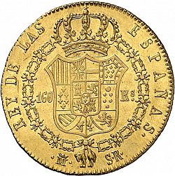 Large Reverse for 160 Reales 1822 coin