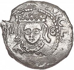 Large Obverse for Dieciocheno 1687 coin