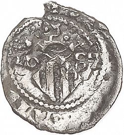 Large Reverse for Dieciocheno 1687 coin