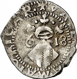 Large Reverse for Dieciocheno 1618 coin