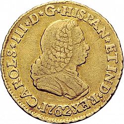 Large Obverse for 1 Escudo 1762 coin