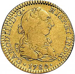 Large Obverse for 1 Escudo 1780 coin