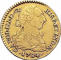 Large Obverse for 1 Escudo 1784 coin