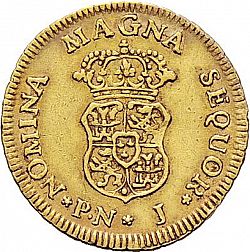 Large Reverse for 1 Escudo 1760 coin