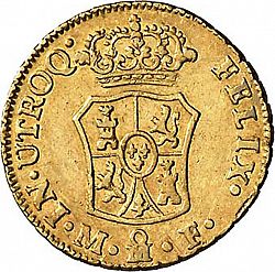 Large Reverse for 1 Escudo 1765 coin