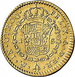 Large Reverse for 1 Escudo 1780 coin