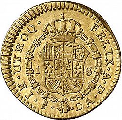 Large Reverse for 1 Escudo 1784 coin